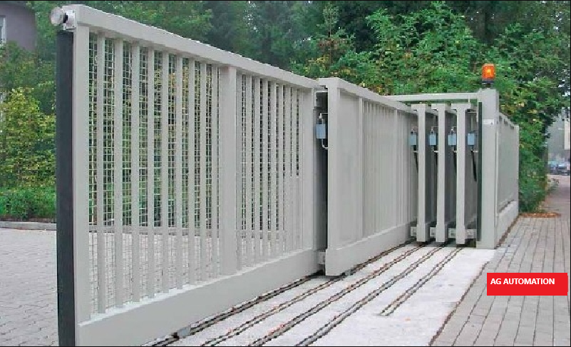 Cổng tự động 3 cánh trượt về 1 phía - motorcongtudong.com.vn