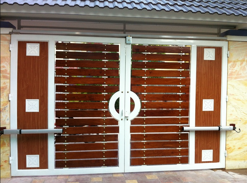 Cổng tự động cánh tay đòn cho biệt thự - motorcongtudong.com.vn